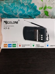 Кишеньковий портативний всехвильовий акумуляторний FM-радіоприймач Golon ICF 8 з USB та bluetooth фото від покупців 3