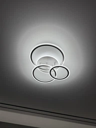 Люстра світлодіодна стельова LUMINARIA SONNE 90W 4R 590/525 BLACK 220V IP20, LED світильник з пультом ДУ фото від покупців 1