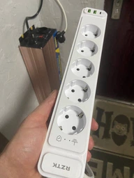 Сетевой фильтр-удлинитель RZTK Power Strip Pro 5 + 2 USB-A + USB-С (PD20W) Black 2 м фото от покупателей 15