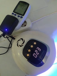 Профессиональная LED+UV лампа для маникюра SUN х15 MAX Pro 66 LED 180 W белая с вентилятором для наращивания ногтей