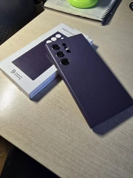 Чехол Samsung Vegan Leather Case GP-FPS928HCAVW для Samsung Galaxy S24 Ultra Dark Purple (6974994161259) фото от покупателей 2