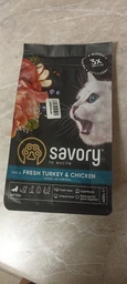 Сухой корм для котят Savory со свежим мясом индейки и курицы 2 кг фото от покупателей 3