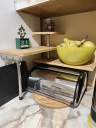 Угловая полка 5five Simply Smart для кухни из бамбукового дерева (3560238545607)