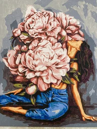 Картина по номерам Brushme Водоворот пионов Дарья Михайлишина 40x50 см (BS53219) (9995482112765) фото от покупателей 3