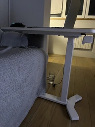Приставной стол на колесах с регулировкой высоты RZTK Desk Compact White 700 х 400 мм фото от покупателей 11