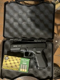 Стартовый пистолет Retay Arms Glock 19 + 20 патронов, Глок 19 под холостой патрон 9мм, Сигнальный, Шумовой фото от покупателей 4