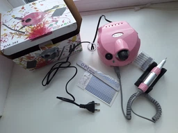 Фрезер для маникюра Nail Master DM-202 65W 45000 об. мин розовый + подарок 6 алмазных фрез фото от покупателей 4
