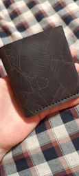 Кошелек из натуральной кожи Square Fern Anchor Stuff Черный (nas120102-f)