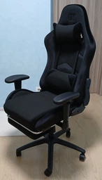 Геймерское кресло GT Racer X-2534-F Fabric Gray/Black Suede фото от покупателей 1