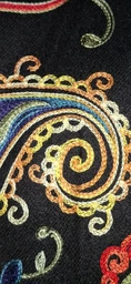Зимний кашемировый шарф Boutique embroidery с вышивкой 190х72см Белый фото от покупателей 4