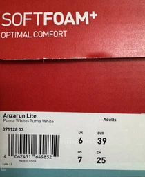 Женские кроссовки Puma Anzarun Lite 37112850 40 (6.5UK) 25.5 см Puma Black-Puma White-For All Time Red (4099683249321) фото от покупателей 7