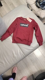 Подростковый теплый свитшот на флисе для мальчика Levis Lvb-Batwing Crewneck Sweatshirt 9E9079-023-LW 170-176 см (16A) Черный (3665115046465) фото от покупателей 1