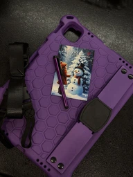 Чехол STR EVA Apple iPad 10 (10.9" экран) 2022 детский с ремнём и подставкой Red