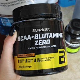 Амінокислоти BioTech USA BCAA + Glutamine ZERO 480 грамів Смак Персиковий чай з льодом