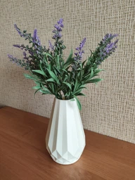 Ваза для цветов MBM HOME пластиковая 20 см DH-FLOWERS-07 PINK Розовая
