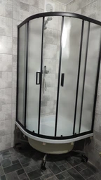 Душова кабіна з глибоким піддоном KO&PO DB-11 90х90x190 см чорна матове скло 5 мм розсувні двері (С15390) фото від покупців 3