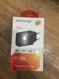 Зарядное устройство Grand-X CH-550B 22.5W Fast Charge (QC 3.0 / SCP / AFC) USB-A Black фото от покупателей 2