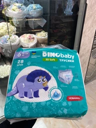 Набор подгузников-трусиков Dino Baby 3D Soft 6 размер 16-24 кг 28 шт х 4 шт (4820204701727)