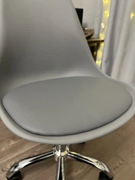 Офісне комп'ютерне крісло Hommex Kantri White / Blue (арт. H-231 W / BL MR) на колесах хром фото от покупателей 6