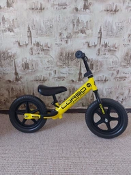 Дитячий беговел велобіг Corso Sprint JR-01258 сталева рама колесо 12" EVA піна Оранжевий фото від покупців 6