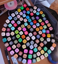 Набор маркеров для рисования SKETCHMARKER 120шт двухсторонние фото от покупателей 4