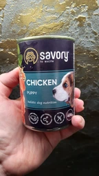 Влажный корм Savory для щенков всех пород, с курицей, 400 г