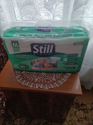 Підгузки для дорослих STILL Adult Diaper L 30 шт памперси великих розмірів 110-150 см для людей похилого віку з індикатором вологості з високою поглинальною здатністю та еластичними бортами для активного способу життя фото від покупців 11