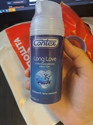Інтимний гель-змазка Contex Long Love з охолоджуючим ефектом (лубрикант) 100 мл (5060040304044/4820108005136)