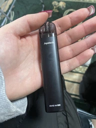 Многоразовая электронная сигарета вейп Pod система Joyetech Evio M Pro 1100 mAh Carbon + кабель type-c ACG в комплекте к под системы под перезаправляемая курилка электронка подик для заправки жидкости до 30 Вт