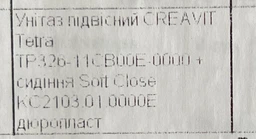Сиденье - крышка для унитаза CREAVIT Lara KC3541.00 Soft Close дюропласт белое фото от покупателей 2