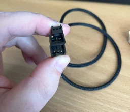 Переходник раздвоитель 1 на 2 кулера 26 см 4 pin fan cooler hub кабель (535070396) Черный