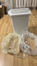 Ведро для мусора MBM HOME с крышкой и педалью BIN-01 20л Серое (BIN-01 20L GRAY) фото от покупателей 10