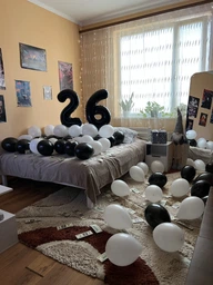 Шарик Цифра "2" (76 см) цвет - черный
