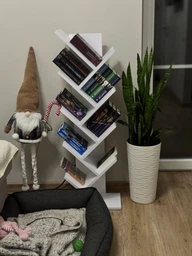Книжкова підлогова полиця ЛДСП 40х110х21.6 см Сонома фото від покупців 12