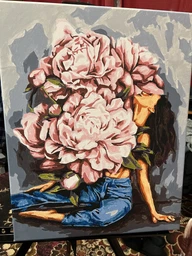 Картина по номерам Brushme Водоворот пионов Дарья Михайлишина 40x50 см (BS53219) (9995482112765) фото от покупателей 2