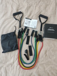 Набор трубчатых эспандеров U-Powex Home Gym 5 штук Резиновые жгуты для фитнеса чехол 2601264201 фото от покупателей 2