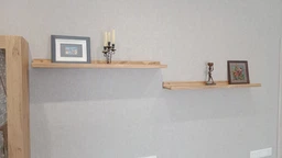 Комплект навісних полиць Wood Wedge U-форма 90х13.6х5,6 см Натуральний фото від покупців 2