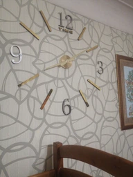 Великий настінний годинник 1.5 В АА 3D black DIY Clock 70-150 см Чорний (70150PLNSTCHS) TIN66 фото від покупців 1