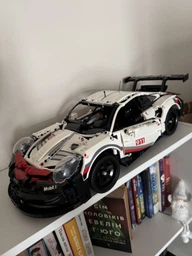 Конструктор машинка технік Porsche 911 RSR Racing Vesion Technology на 1630 деталей в масштабі 1:10 Порше авто гоночна версія фото від покупців 9
