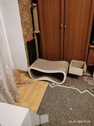 Кігтеточка-лежанка Say Meow Grace Max 67х27х35 см - бежевий фото від покупців 5