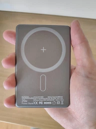 Павербанк для iPhone MagSafe ESSAGER 5000mah Magnetic Power Bank (KR-W002) Зовнішній ультратонкий акумулятор Titanium фото від покупців 1
