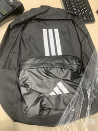Рюкзак спортивный тканевый 27,5 л вмещает формат А4 Adidas Clsc Bars 3S IS7042 Olistr/Black (4067901878653) фото от покупателей 3