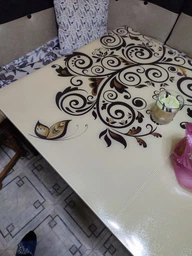 Скатерть мягкое стекло Dekores на стол защитная текстурированная 1200x800x2 мм Прозрачная фото от покупателей 8