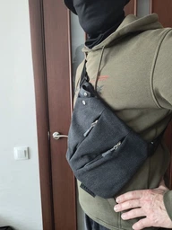 Сумка нагрудна Wallaby Сірий 1135 grey 28х22х2 см фото від покупців 2