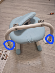 Комплект мебели Evo-Kids BD-24 стол + стул + полка + лампа Blue (BD-24 BL) фото от покупателей 2