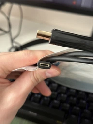 Кабель Vention USB-C — DisplayPort v1.4 2 м 8K 60Гц 4K 144Гц Чорний (CGYBH) фото від покупців 2