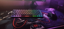 Клавиатура механическая проводная GamePro MK141R Red Swich Low Profile 75% RGB Dark Gray