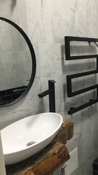 Полотенцесушитель электрический KOSSER Змеевик Зета 650x550 EL тайм.черный