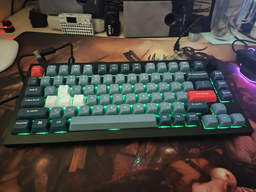 Клавиатура беспроводная Keychron V1 Max Gateron Jupiter Red QMK Hot-swap Eng/Ukr Wireless/Bluetooth/USB Black (V1MD1_KEYCHRON)