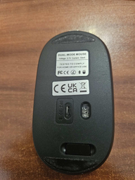 Беспроводная Бесшумная мышь 2.4G + Bluetooth Встроенный аккумулятор темно-серая